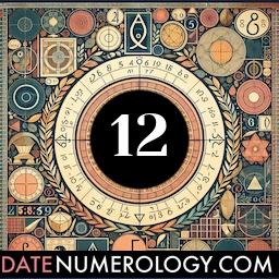Numerology meaning and interpretation of date 12 according to the Kabbalistic Numerology Tradition