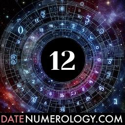 Numerology meaning and interpretation of date 12 according to the Modern Numerology Tradition