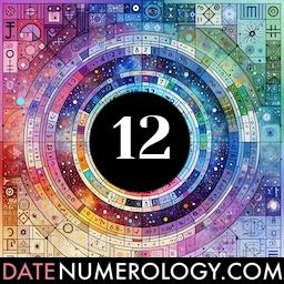 Numerology meaning and interpretation of date 12 according to the Pythagorean Numerology Tradition