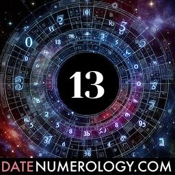 Numerology meaning and interpretation of date 13 according to the Modern Numerology Tradition