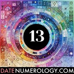 Numerology meaning and interpretation of date 13 according to the Pythagorean Numerology Tradition