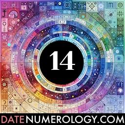 Numerology meaning and interpretation of date 14 according to the Pythagorean Numerology Tradition
