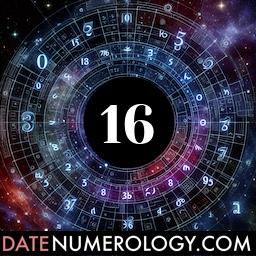 Numerology meaning and interpretation of date 16 according to the Modern Numerology Tradition