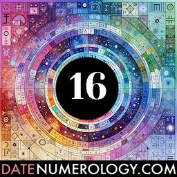 Numerology meaning and interpretation of date 16 according to the Pythagorean Numerology Tradition