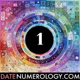 Numerology meaning and interpretation of date 1 according to the Pythagorean Numerology Tradition
