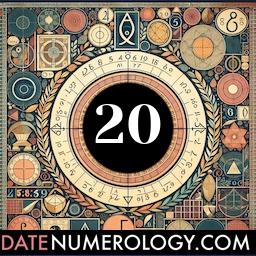 Numerology meaning and interpretation of date 20 according to the Kabbalistic Numerology Tradition