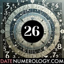 Numerology meaning and interpretation of date 26 according to the Chaldean Numerology Tradition