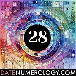 Numerology meaning and interpretation of date 28 according to the Pythagorean Numerology Tradition