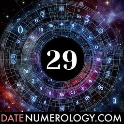 Numerology meaning and interpretation of date 29 according to the Modern Numerology Tradition