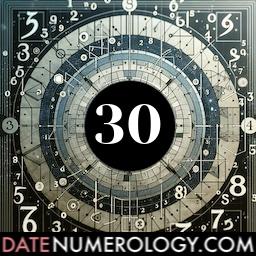 Numerology meaning and interpretation of date 30 according to the Chaldean Numerology Tradition