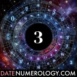 Numerology meaning and interpretation of date 3 according to the Modern Numerology Tradition