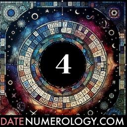Numerology meaning and interpretation of date 4 according to the Chinese Numerology Tradition