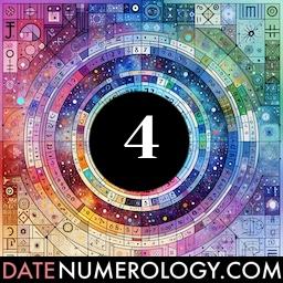 Numerology meaning and interpretation of date 4 according to the Pythagorean Numerology Tradition