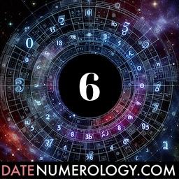 Numerology meaning and interpretation of date 6 according to the Modern Numerology Tradition
