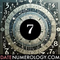 Numerology meaning and interpretation of date 7 according to the Chaldean Numerology Tradition