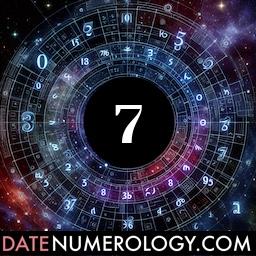 Numerology meaning and interpretation of date 7 according to the Modern Numerology Tradition
