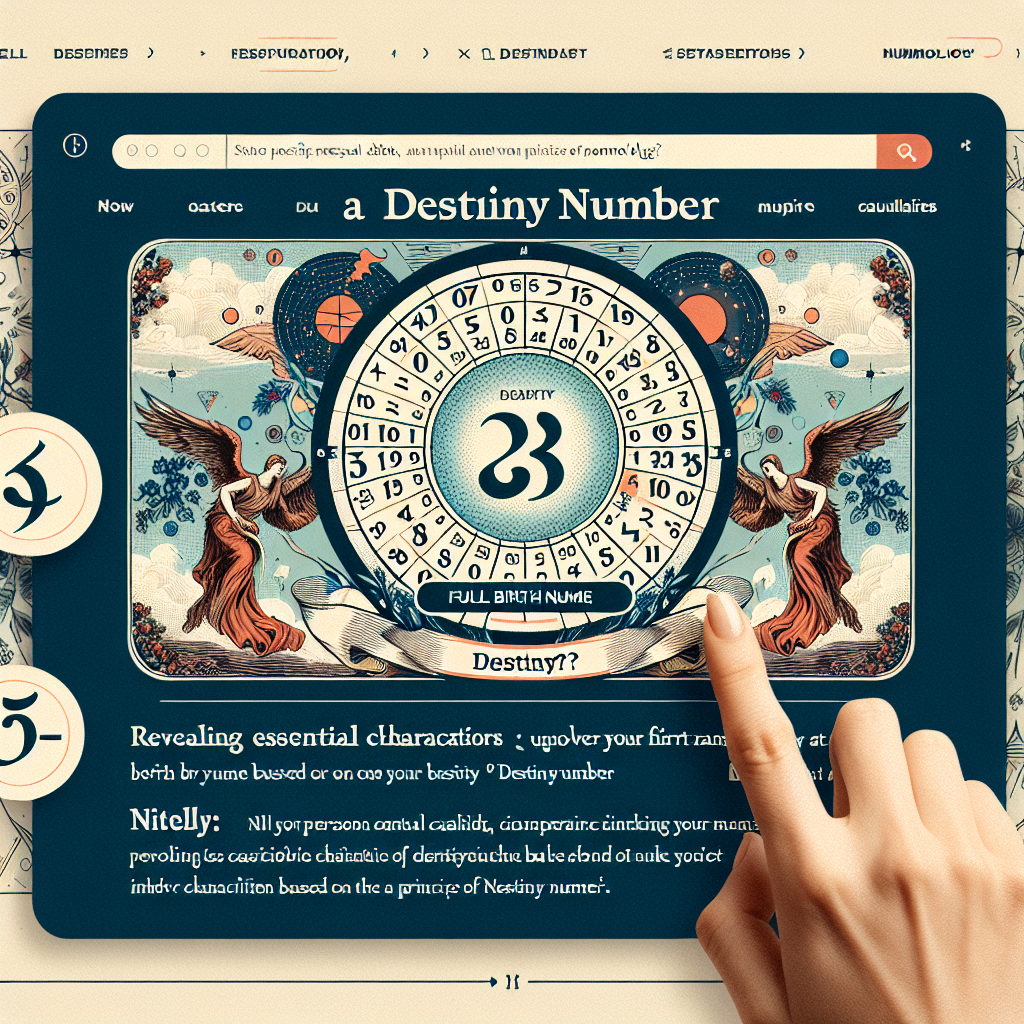Destiny Number Calculator